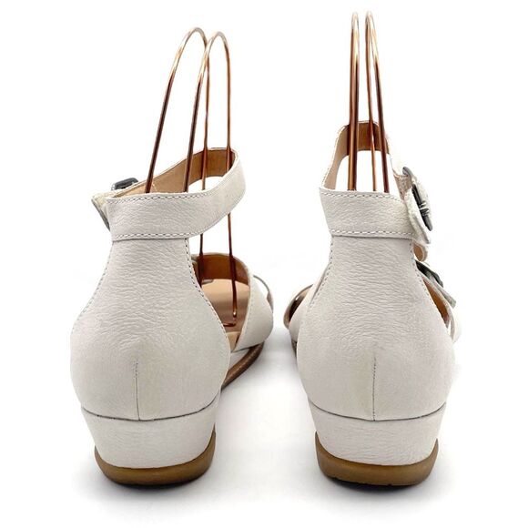 Dansko Astrid Sandals Textured Ivory Nubuck Leather Comfort Shoe Size 42 | 11.5 - Picture 10 of 16